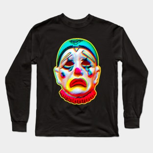 Crying Clown Mask Long Sleeve T-Shirt